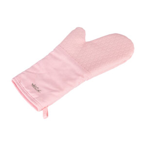 Luva Silicone e Algodão Rosa 35Cm