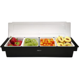 Porta Condimentos Profissional c/ 4 divisórias Weck