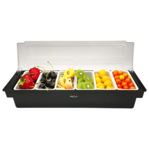 Porta Condimentos Profissional c/ 6 divisórias Weck