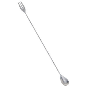 Colher Bailarina em Aço Inox de Coquetel e Gin com Garfo 40cm Weck