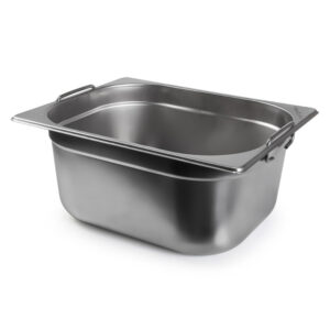 Cuba Gastronomica Padrão Gn 1/2 150mm Aço Inox c/ Alça Weck