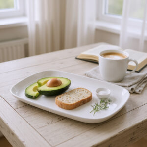 Travessa Retangular de Melamina Rasa 21,7 x 14,2 x 2 cm WECK