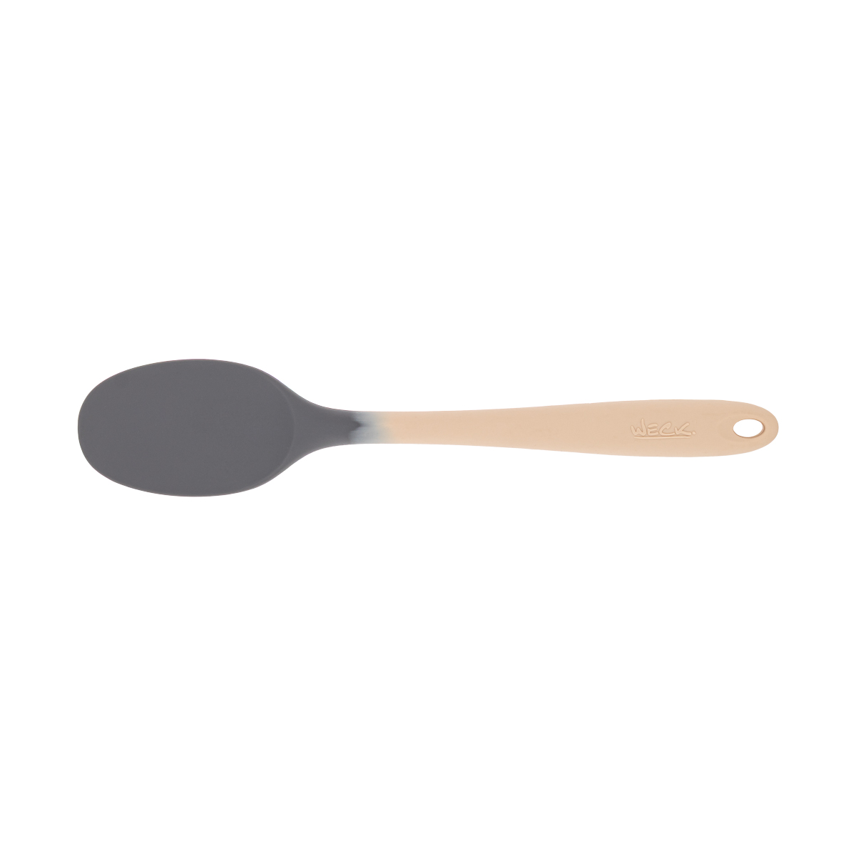 Colher Silicone 28cm Cinza/Creme - Imagem 2